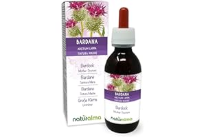 Bardana (Arctium lappa) erba e radici Tintura Madre analcoolica Naturalma - Estratto liquido gocce 120 ml - Integratore alimentare - Vegano