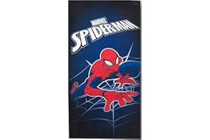 Theonoi Toalla de playa para niños y niñas, 100% algodón, 70 x 140 cm (Spiderman High)