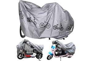 KLLJ Funda Bicicleta para Bicicletas,Funda para Bicicletas Exterior,Funda Bicicleta Impermeable,Funda de Bici Cubierta Protector,Protector al Aire Libre para Bici,Contra Sol,Lluvia, Polvo y Rayos UV