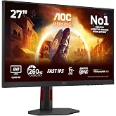 شاشة ألعاب AOC 27 بوصة Q27G4ZR 0.3 مللي ثانية 260 هرتز HDMI،DisplayPort Fast IPS 2K