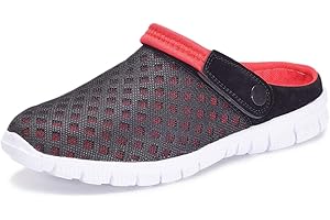 EAGSOUNI Zuecos Hombres Mujeres Unisex Zapatillas de Playa Sandalias Piscina Vernano Zapatos de Jardín Respirable Malla Casual Pantuflas