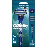 Gillette UEFA Champions League Special Edition Mach3 Erkekler İ&ccedil;in Tıraş Makinesi,3-Bı&ccedil;aklı