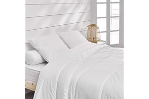 BLEU CALIN Bleu Câlin Leichte Bettdecke 200gr/m2 speziell für den Sommer, Baumwollbezug 220 x 240 cm