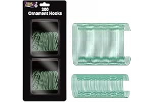 DECSEE 300 Christmas Tree Ornament Baubles Hangers Hooks Hanging Wire Holder Craft Hook (assorted sizing)