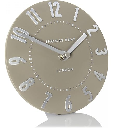 Thomas Kent Arabic 6" Mantel Clock Available In Green, Grey & Blue - Plum Retail - Foto 9