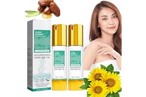 ORGRUL Olio profumato originale Clean Elegance, olio profumato, olio profumato nutriente, olio profumato pulito da donna, 50 ml (2 pezzi)