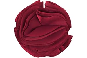 MERDIA Mecool Fiore Di Seta Dell'Annata Ciclo Dei Capelli e Pin Di Spille (Rosso)