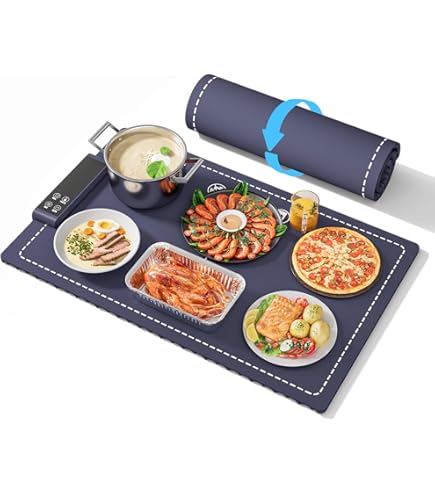 Vassoio Riscaldante Elettrico 3T6B - In Silicono Nano, Temperatura Regolabile 3 Livelli, Per Esterno - Foto 6