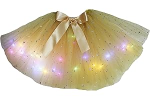 Petitebelle Singolo colore Bling Stars Led Luci Ragazza Tulle Tutu 1-5y