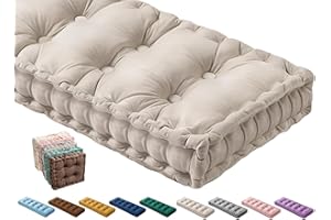 HOOWARM Terciopelo Cojines para Bancos de Terraza 80x40/110x50 Cojín de Banco de Jardin Cojín de Asiento Exterior Interior para Zapatero, Sofá, Patios, Sillas Largas, Columpios Muebles(Color1,130x60x10cm)