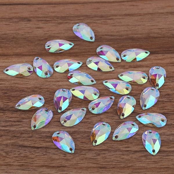 Wambere 100 stuks glitterstenen om op te naaien, acrylstenen, strass- steentjes voor handnaaien, verschillende vormen, 4-30 mm, platte strass- steentjes voor doe-het-zelf, handwerk, decoratie Wambere 100 stuks glitterstenen om op te naaien, acrylstenen, strass- steentjes voor handnaaien, verschillende vormen, 4-30 mm, platte strass- steentjes voor doe-het-zelf, handwerk, decoratie