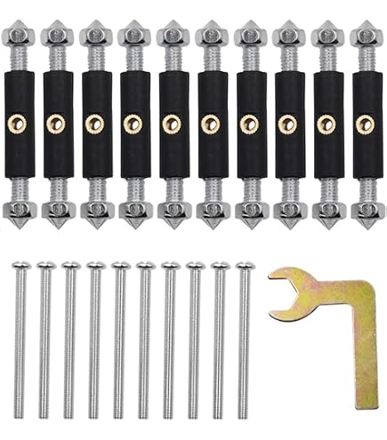 Teekit Kit Riparazione Interruttori E Prese – 10 Riparatori Metallici Con Viti E Chiave, Per Scatole 86, Fissaggio Stabile E Anti-allentamento - 4