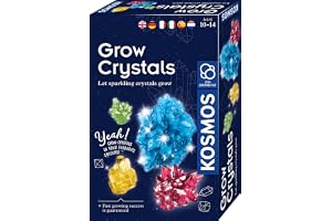 KOSMOS 616755 Grow Crystals, kristallodlingsupplevelse för barn med flerspråkiga instruktioner (DE, EN, FR, IT, ES, NL)