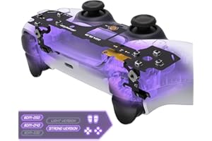 eXtremeRate 2 in 1 Full Clicky V2 Kit für ps5 Controller BDM-040/050, Mirco Switch Taktile Clicky Hair Trigger Kit&Face Clicky Kit, Mausklick Flexkabel Upgrade Kit für ps5 Controller-Starke Version