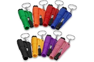 Milifox 3-In-1 Gurtschneider Notfallhammer - Notfallhammer Auto Mit Gurtschneider,8er Pack Auto Sicherheitshammer,KüNstlerisch,Praktisch,Muss Sicherheitshammer mit Gurtschneider füR Jedes Fahrzeug