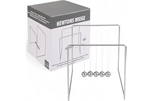 MIJOMA Newtons Culla – Pendolo sferico in metallo, ca. 15 x 14 cm – Elegante decorazione da scrivania & gioco fisico per relax e ispirazione