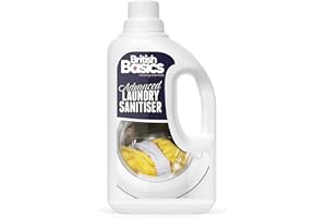 BritishBasics - Anti-Bacterial Laundry Sanitiser Cleanser Liquid Additive 1 Litre,Clear