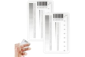 FCXQG 2 PièCes Regle FissuromèTre RèGle Transparente Pour Mesurer Et Enregistrer Les LéSions Et Les Fissures Sur Les Surfaces Planes En MaçOnnerie