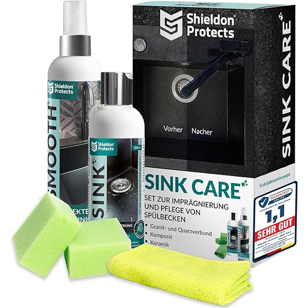 Shieldon Protects Impregnante Per Lavelli In Granito - Nanotecnologia Antimacchia E Antiacqua