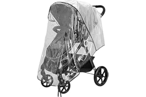 ZCRPRN Universal Rain Cover for Pushchair, Rain Cover for Pram, Pram Rain Cover with Window for Waterproof, Protect from Sun Dust Snow Fit Most Strollers