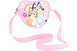 Bluey Girls Purse – Pink Cross Body Handbag for Kids Bingo – Cute Shoulder Bag for Little Girls.