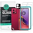 Ibywind 2 Pack Screen Protector For Motorola Moto G84 5G 6.5"(Not For Motorola Moto G82 5G/G72 5G/G73 5G/G62 5G),9H Hardness Tempered Glass,With 1Pc Camera Lens Protector,1Pc Back Carbon Fiber Film