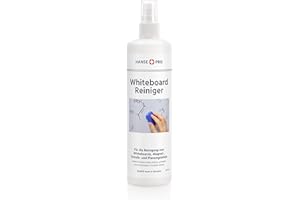 ‎HANSE PRO HANSE PRO Whiteboardreiniger, 1 x 250 ml I Cleaner I Löscher I Zubehör I Tafel-Reiniger I Flipchart I Spray I Reinigung und Pflege I in praktischer Pump-Spray-Flasche