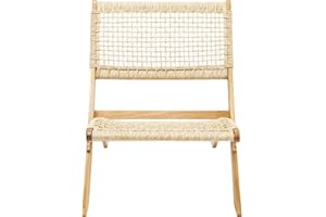 Kare Design Sillón plegable Copacabana, jardín, blacon,comedor, Ratán, Beige