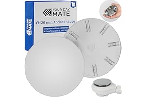 Your Day Mate Duschabfluss Abdeckhaube, Ø 120 mm, kompatibel mit alter Viega Tempoplex und Roca Ablaufgarnitur, ersetzt Modell A503881000, 6956.0, 192 730, für Duschwanne