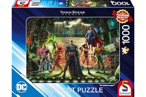 Schmidt Spiele 57591 Thomas Kinkade, The Justice League, 1000 pieces puzzle