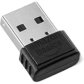 Amazon Basics Bluetooth 5.4 USB Adapter for PC, USB Receiver for Bluetooth Mouse, Keyboard, Laptop, Compatible with Windows 1