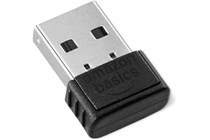 Amazon Basics - Adattatore USB Bluetooth 5.4 per PC, Ricevitore USB per Mouse Bluetooth, Tastiera, Laptop, Compatibile con Windows 11/10/8.1