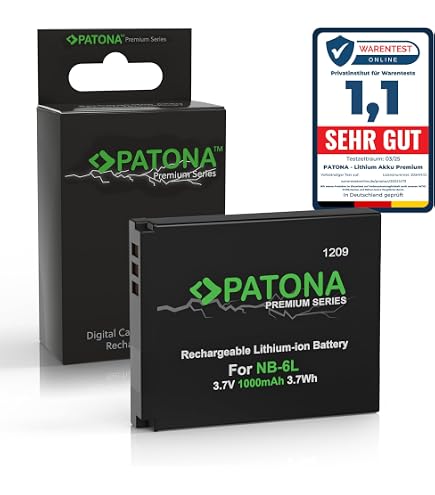 PATONA 2x Batteria BP-827 2000mAh 7.4V – Compatibile Con Canon XA10, HF, Legria E Molte Altre Fotocamere