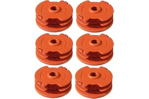 Odashen 6Pack Strimmer Spool Line WX100 Replacement for McGregor MET6032 MET4530 MET3525 Worx WG119E