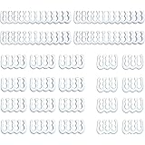 upHere Ensemble de 24 pièces = 24 Broches X 4, 8 Broches X 12, 6 Broches X 8 Peigne de câbles pour câble de 3 mm Gesleeved ju