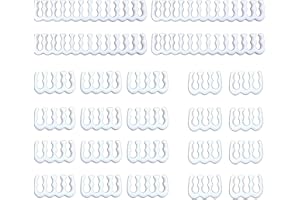 upHere 24 Stück Set = 24-polig x 4, 8-polig x 12, 6-polig x 8 Kabelkamm für 3 mm Kabel Gespannt bis 3,4 mm/0,13 Zoll(CM511)