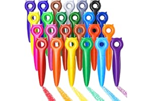 ‎KERIFI KERIFI 24 Katzen Wachsmalstifte für Kleinkinder, griffige, abwaschbar, ergonomisch für Kinderhände, geeignet ab 1 Jahren, ideal für Vorschule, Geburtstag, kreative Kinder