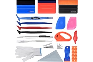 Zanch Set di 26 spatole per pellicole, strumenti completi per la verniciatura dell'auto, pellicola per auto, set di raschietti per pellicole, pellicole per auto