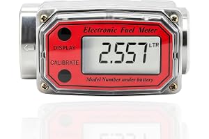 Turbinvattenflödesmätare, 1 Tum NPT Turbinflödesmätare Digital Elektronisk Flödesmätare 120 L/Min Vätskeflödesmätare 0-99999
