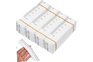 Healvian 100 pezzi di carta metro a nastro per metro a nastro per misure corporee grandi e metro a nastro bifacciale, colore bianco