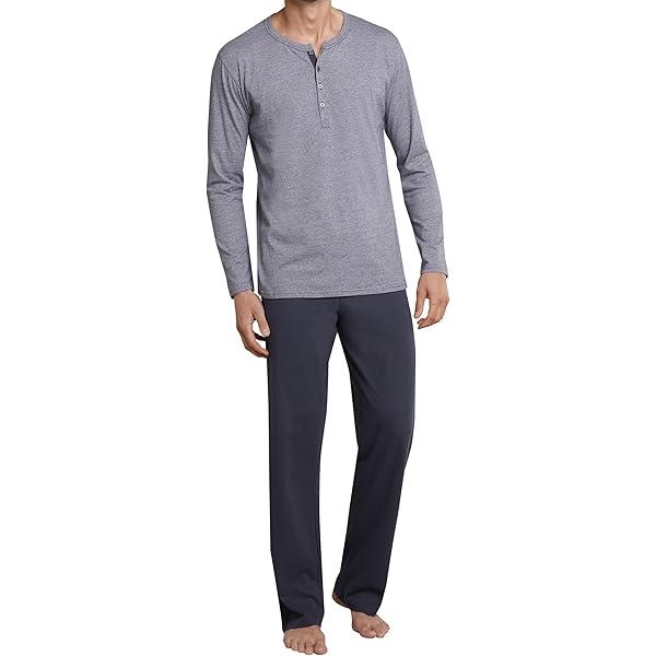 Schiesser LANG SET - Pyjama - mineral/groen