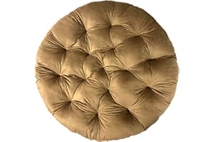 SuperKissen24. Coussin de Fauteuil Suspendu - Coussin Fauteuil Jardin - Oreillers de Oeuf Suspendu - Coussin Rond - Oreiller Moelleux - Beige