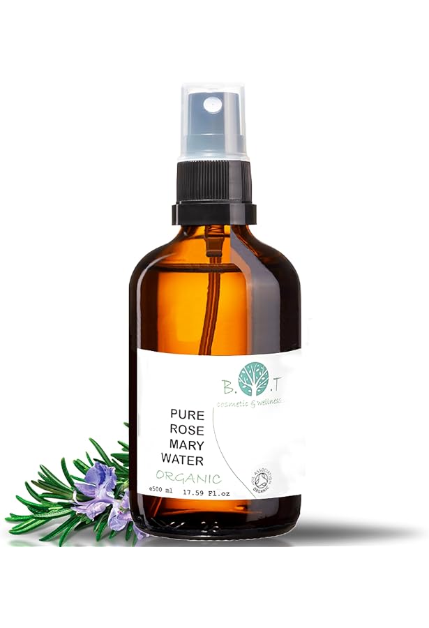 Rosmarin Hydrolat – 100% Natürliches Gesichtswasser, Adstringierend & Belebend – 100 Ml Sprühflasche, Made In Italy