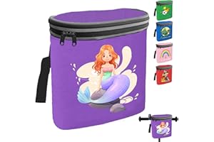 AUNGKWANG Sacoche de Guidon de Vélo pour Enfant, Sac de Guidon pour Enfants, Couvercle Amovible, Sacoche de Vélo pour Le avec Réflecteurs