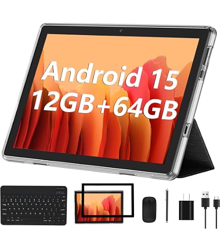 DOOGEE U9 Tablet 10 Inch Android 14, Tablet with Keyboard and Case