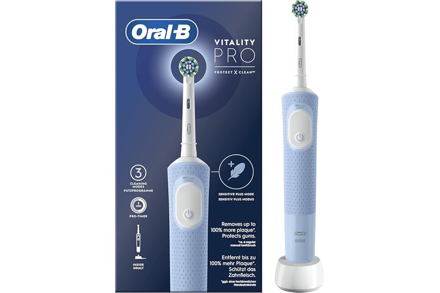Oral-B Vitality Pro Rechargeable Electric Toothbrush, 1 Head, 1 Toothbrush
