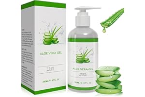 ZYNXEL Aloe Vera Gel 100% - 280ml Gel d'Aloé Vera Bio Pur, Naturellement Apaisant, Nourrissant et Hydratant, Hydratation à l'Aloe Vera pour le Visage, les Cheveux et le Corps