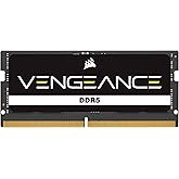 Corsair VENGEANCE SODIMM DDR5 RAM 32GB (1x32GB) 4800MHz CL40 Intel XMP iCUE Kompatibel Computer Speicher - Schwarz (CMSX32GX5