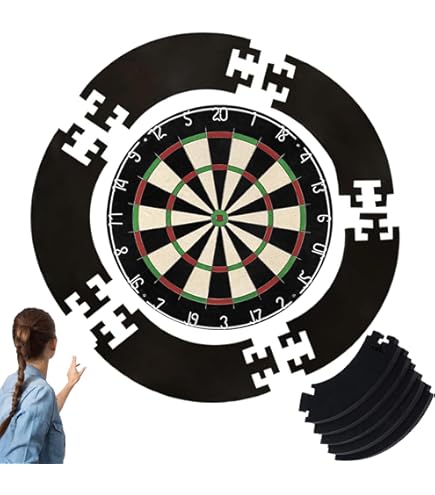 Catchring Surround - Dart Backboard Voor Bescherming Van De Muren Rondom Het Dartbord 4 Delen Blauw