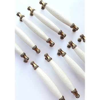 Creatwls 10pcs Europäische Art Keramik Schrank Griff Möbel Türzu